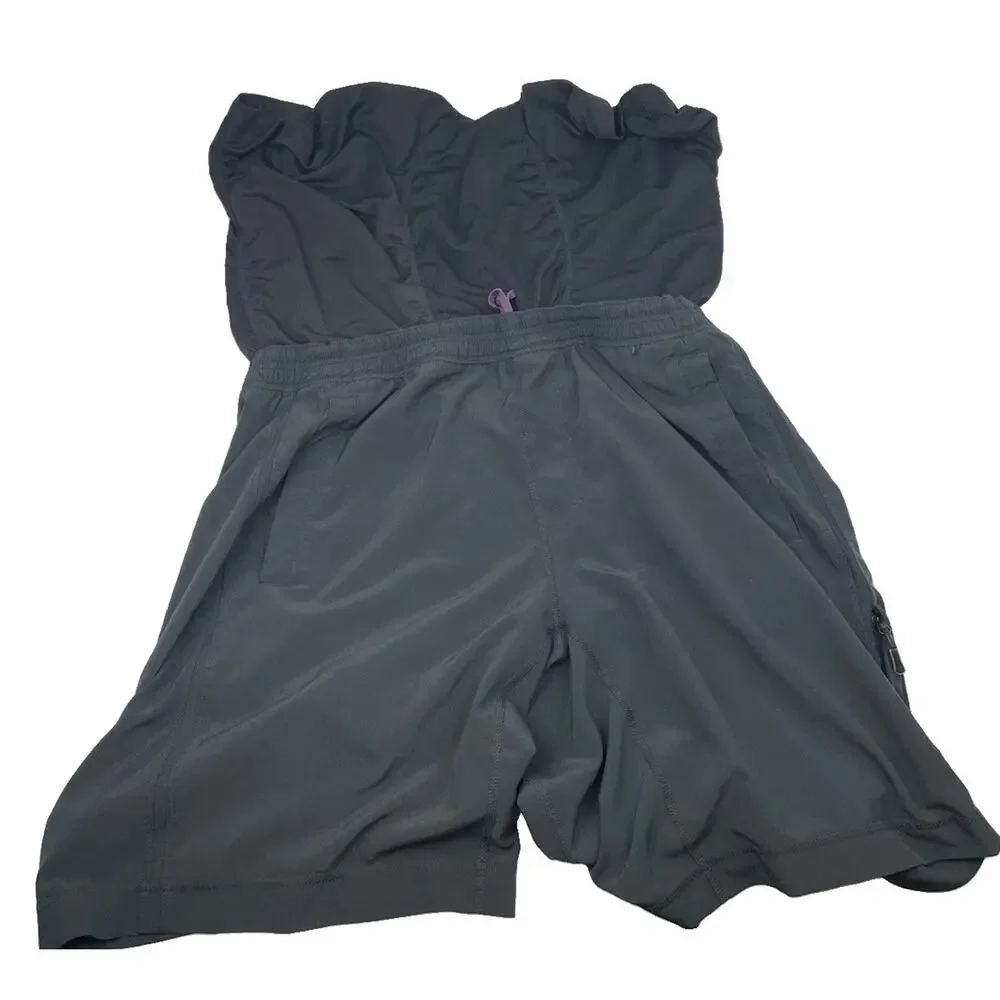 Lululemon Pace Breaker Shorts Men Large Black 9” Lined Stretch Active Gym